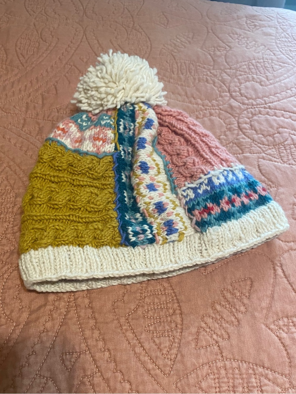 French Knot knitted hat